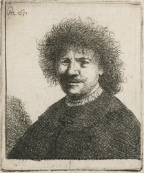 Autoportrait en manteau avec col plat, 1630-31